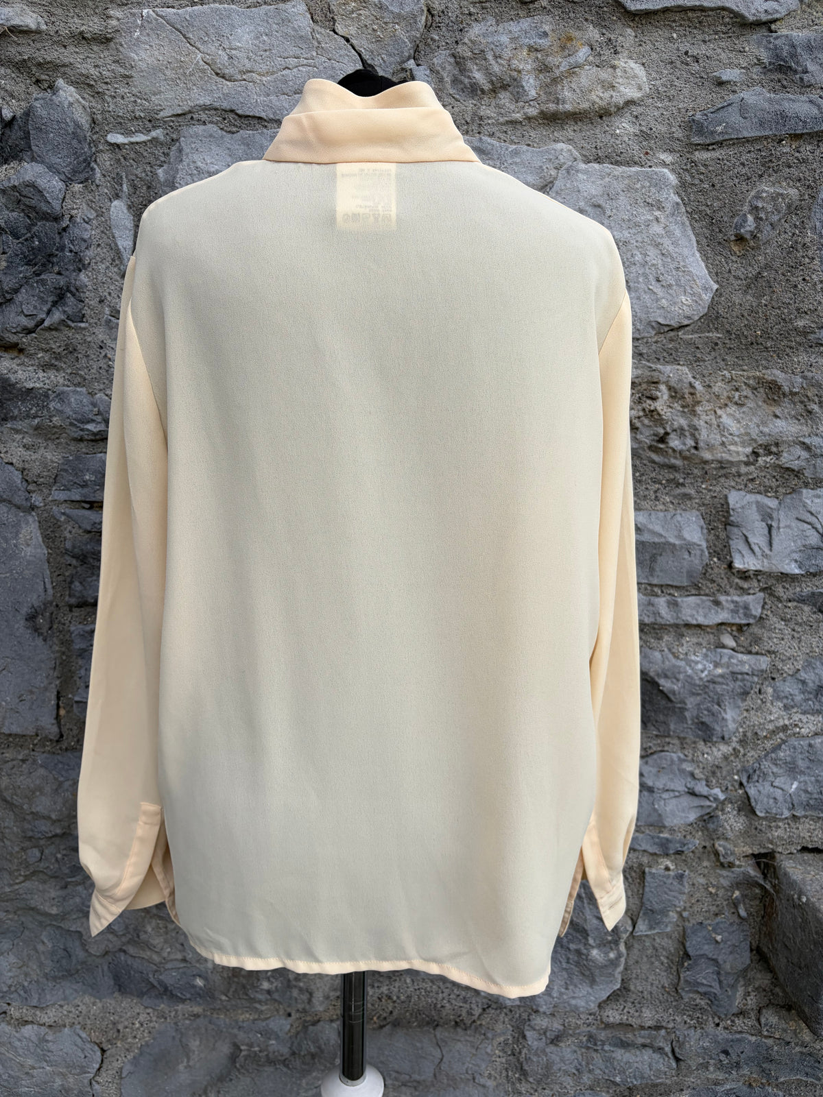 90s light yellow blouse uk 12