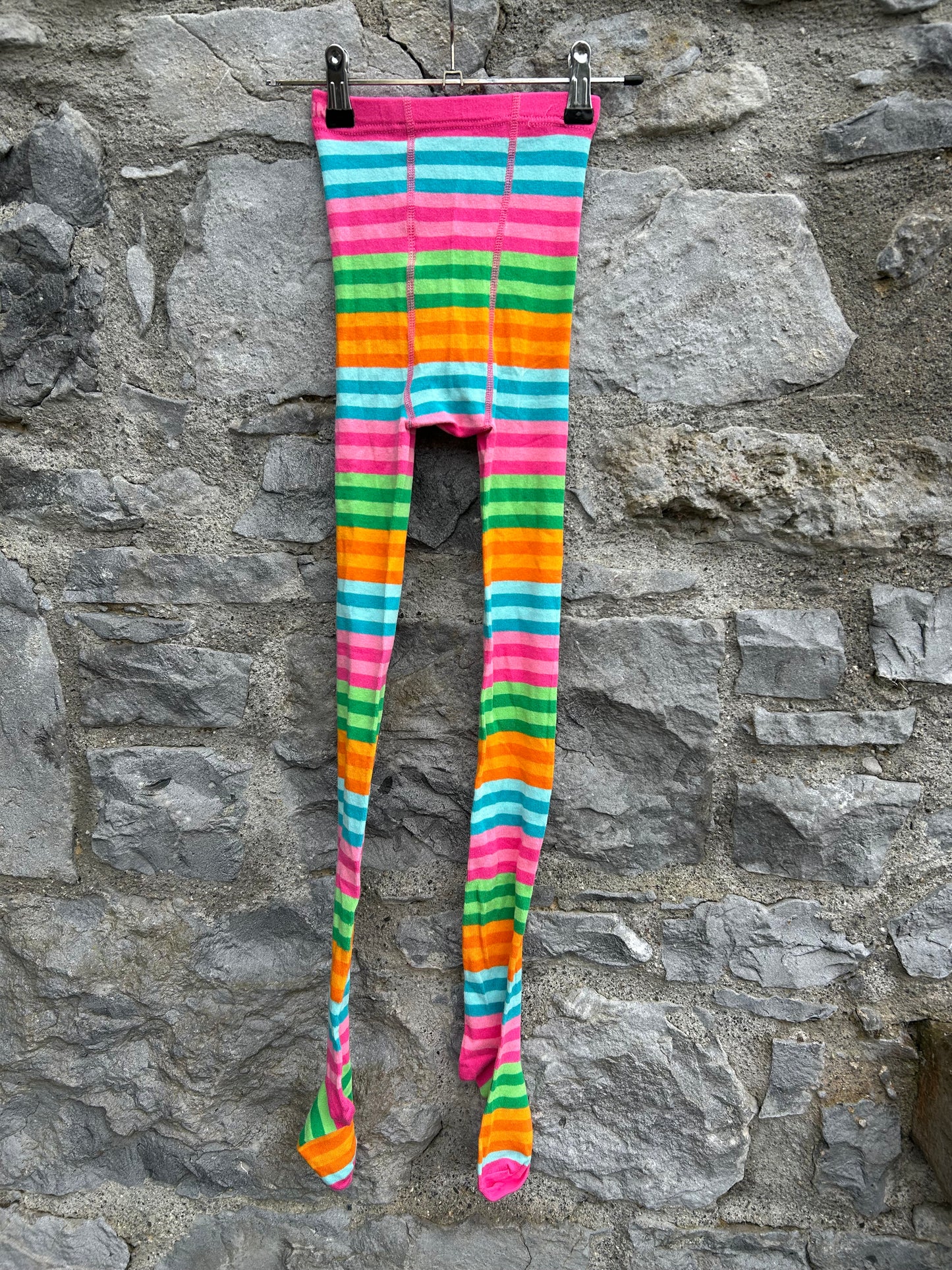 Colourful stripes tights  9-10y (134-140cm)