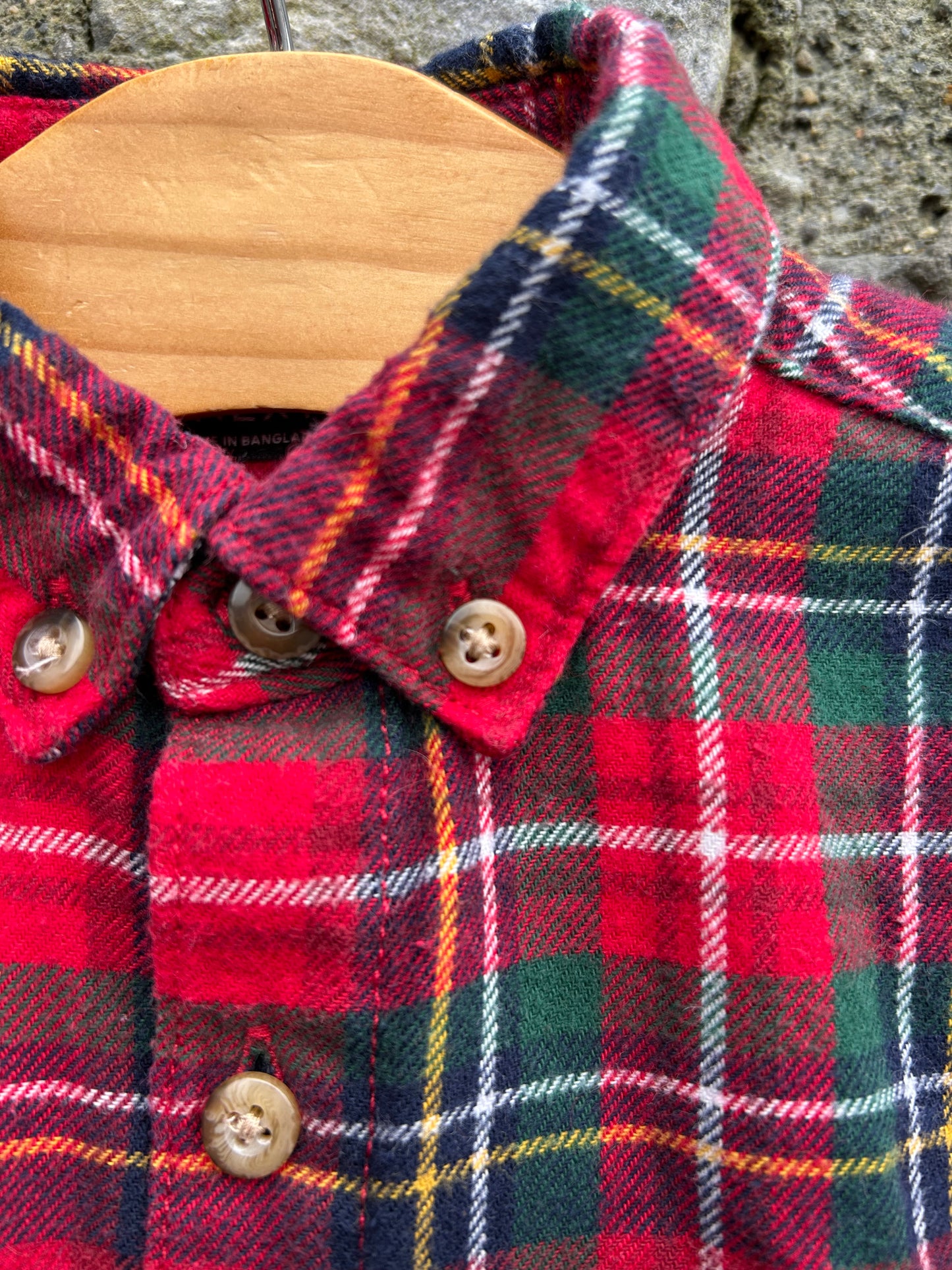 Red&green check shirt  4-5y (104-110cm)