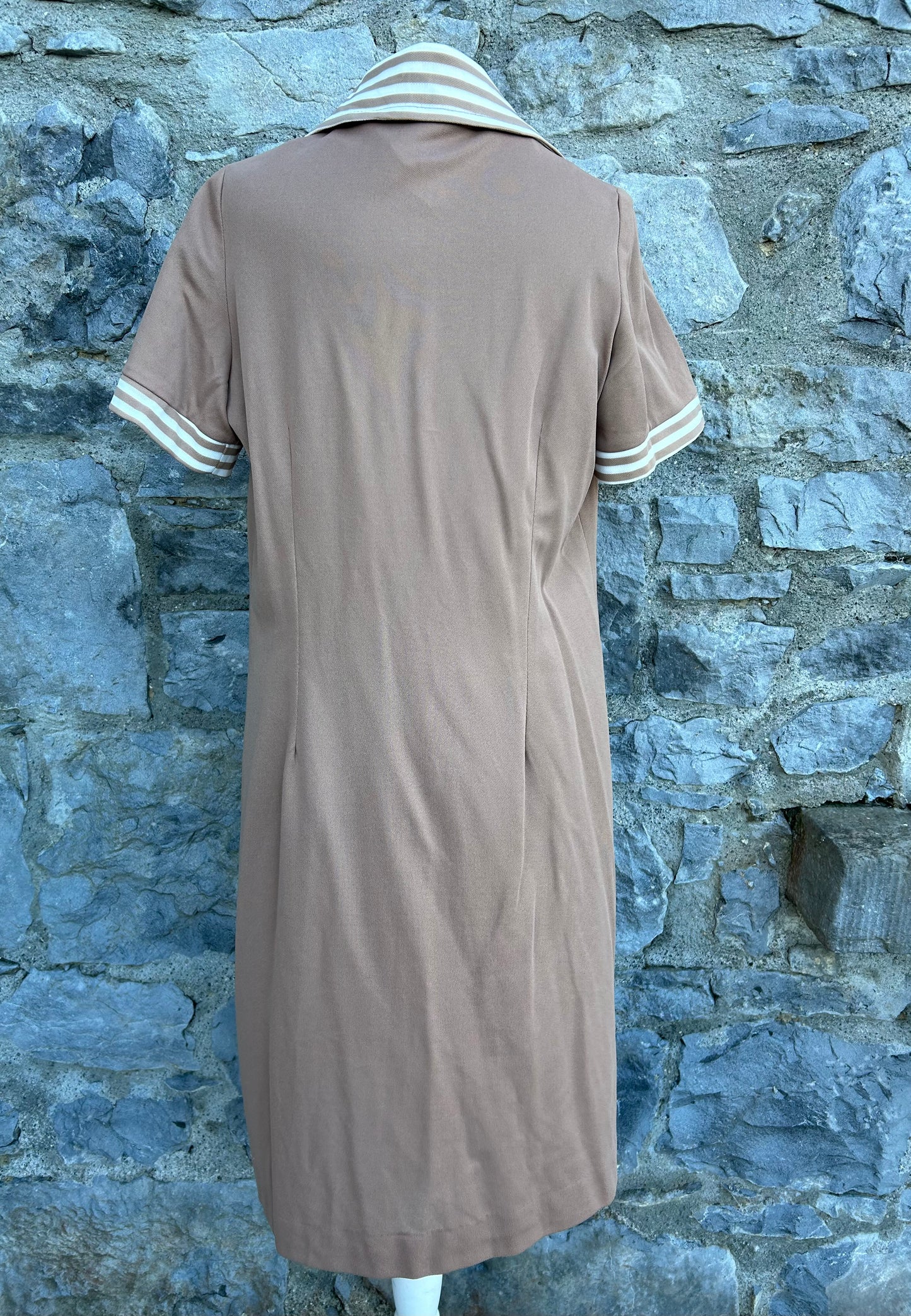 80s brown dress uk 16