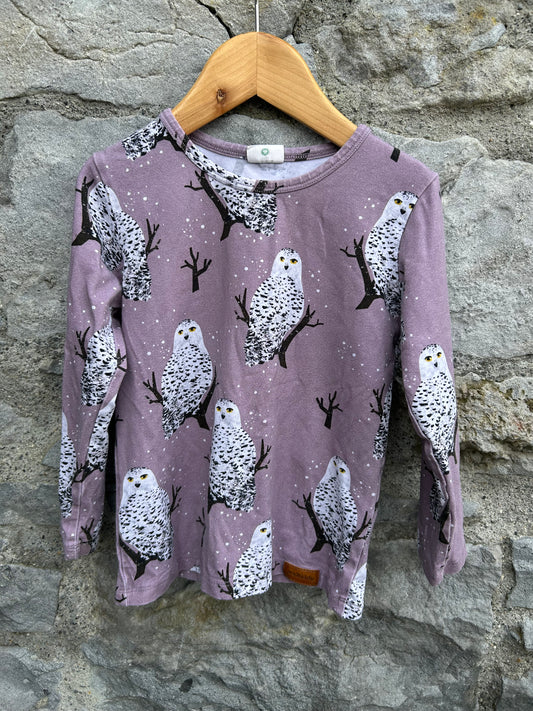 Snow owl pink top  3-4y (98-104cm)
