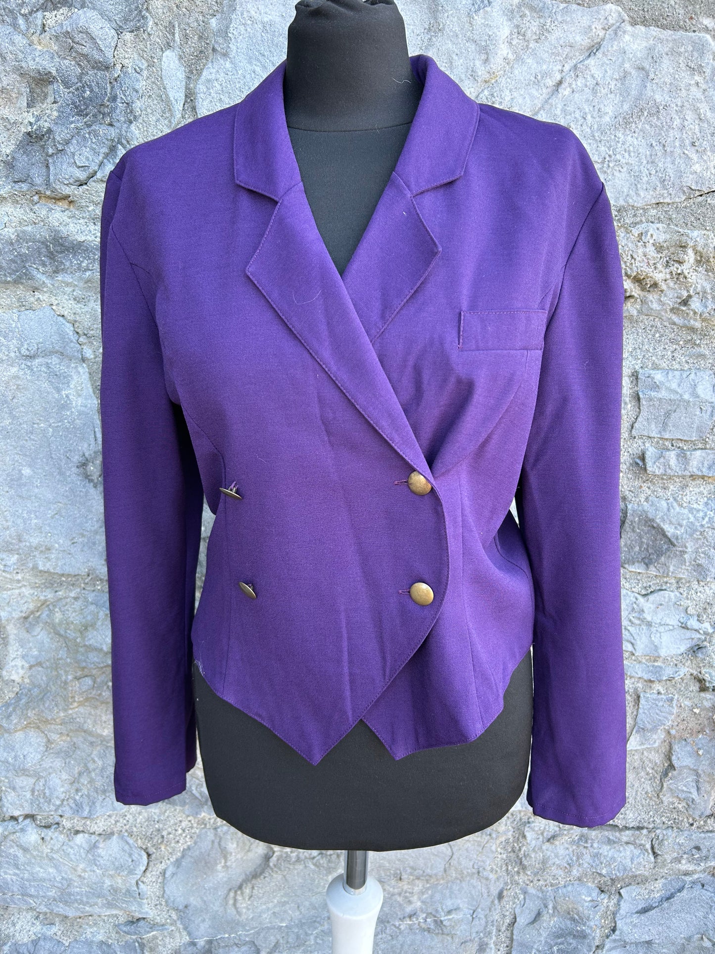 80s purple jacket uk 10-12