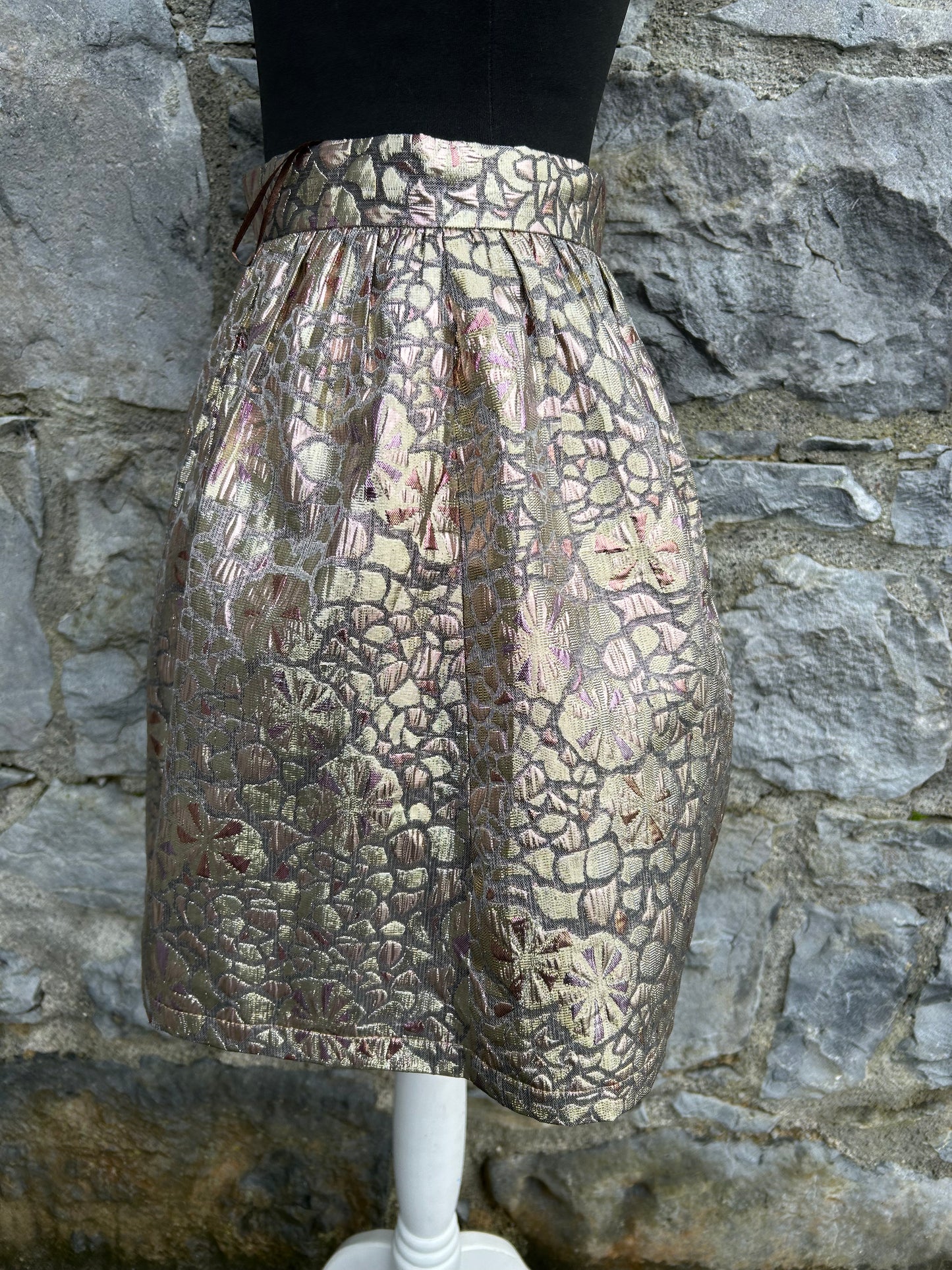 Gold skirt uk 8