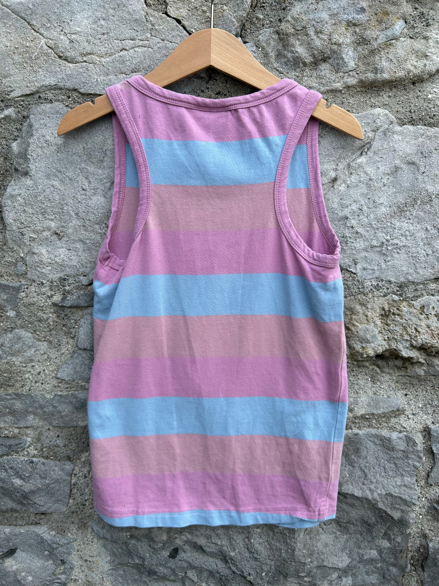 Freja pink&blue stripy top  8y (128cm)