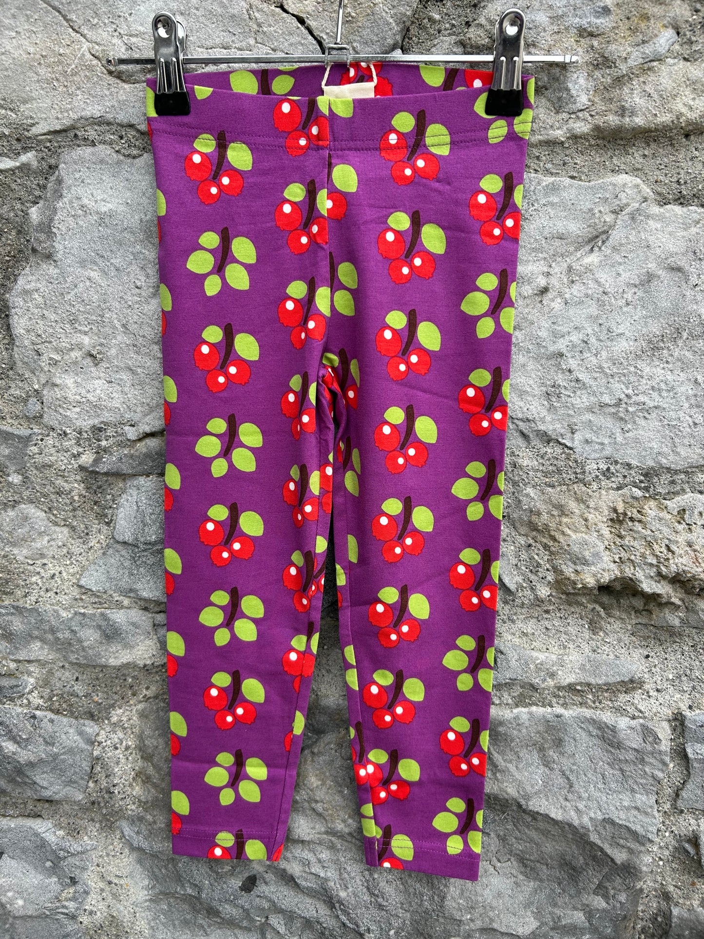 Arctic berries purple leggings  2-3y (92-98cm)