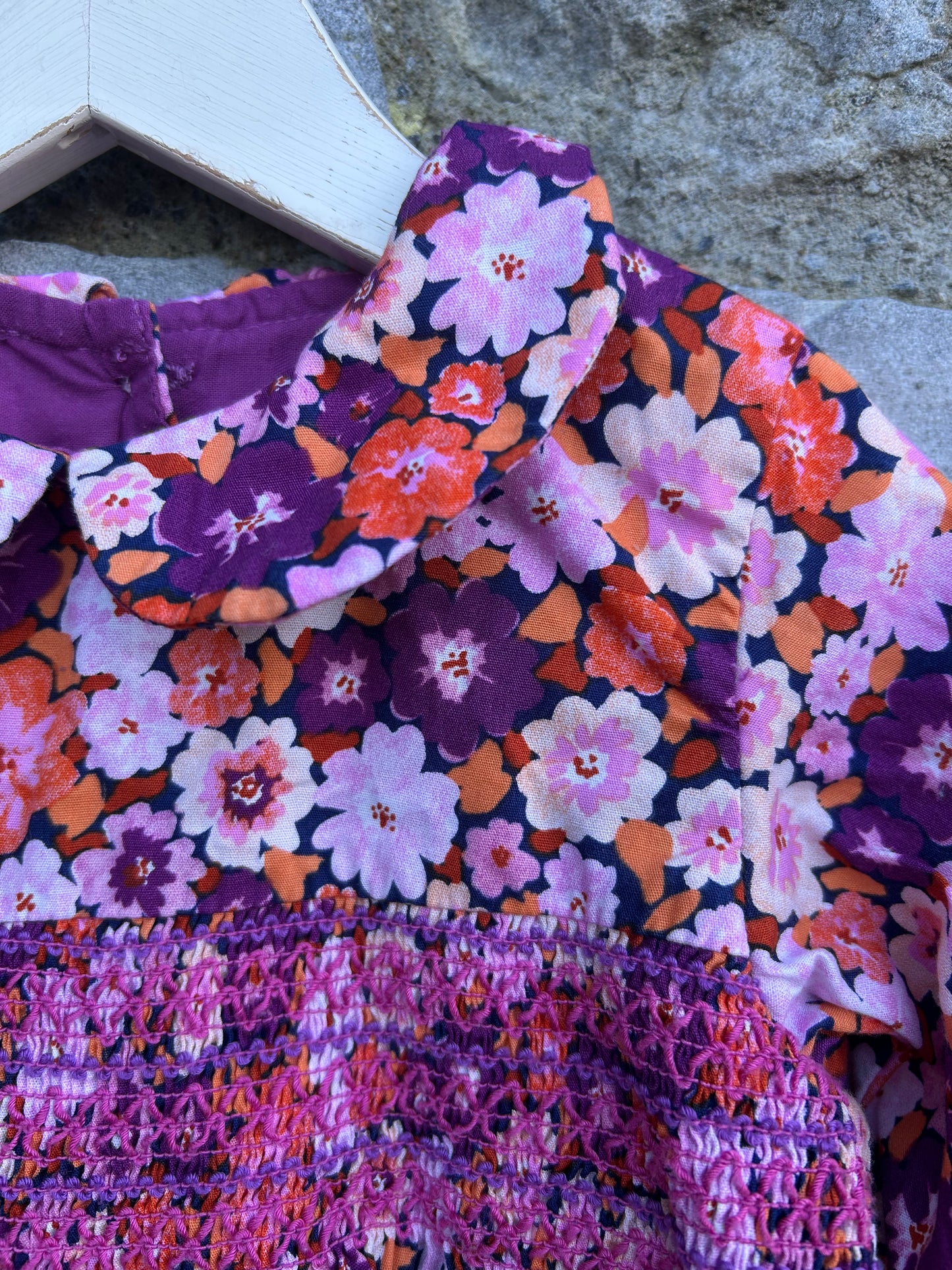 Purple flowers dress 18-24m (86-92cm)