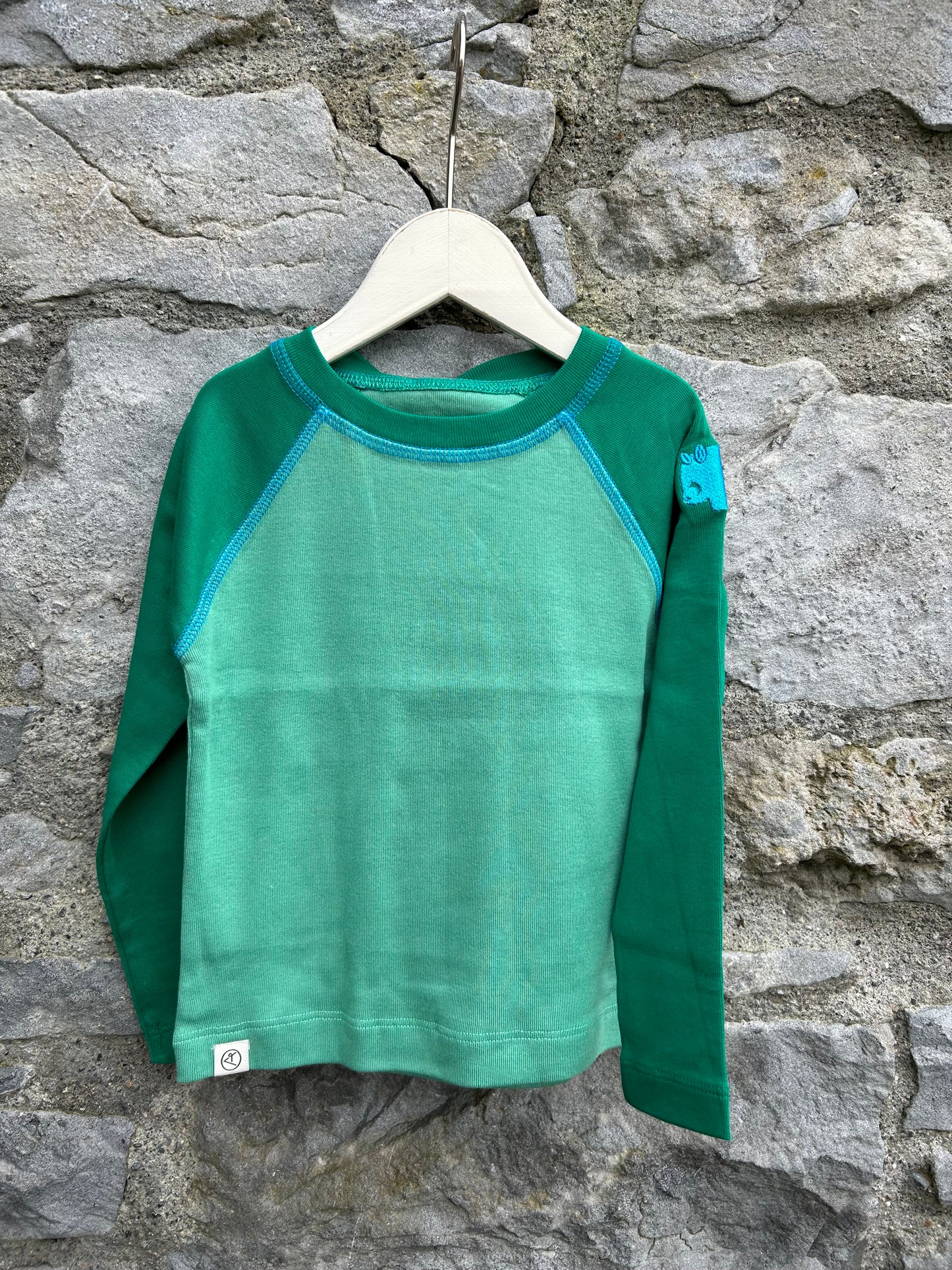 Green raglan top  18m (86cm)