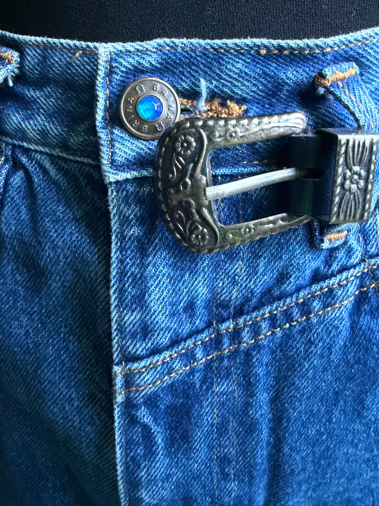 80s Brina denim skirt uk 6