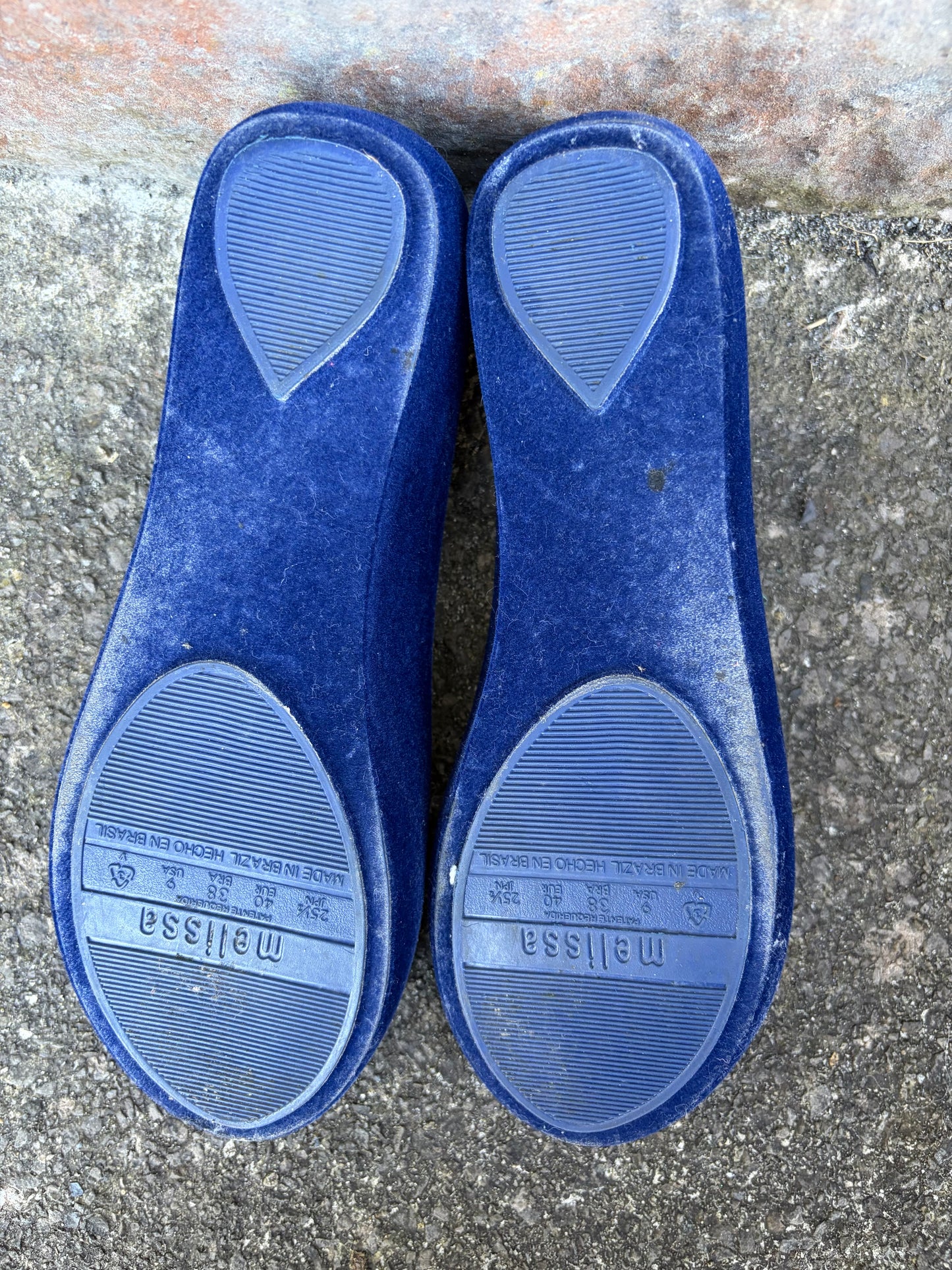 Melissa Ultragirl Blue Flocked pumps  uk 6 (eu 39)