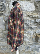 Load image into Gallery viewer, Green&amp;maroon check shirt S/M
