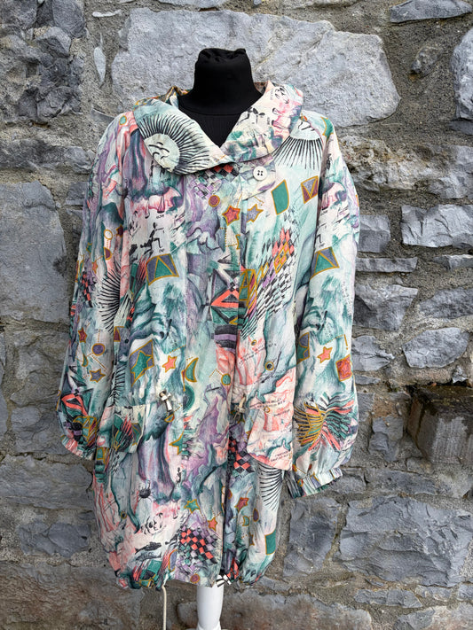 80s abstract zodiac signs jacket uk 16