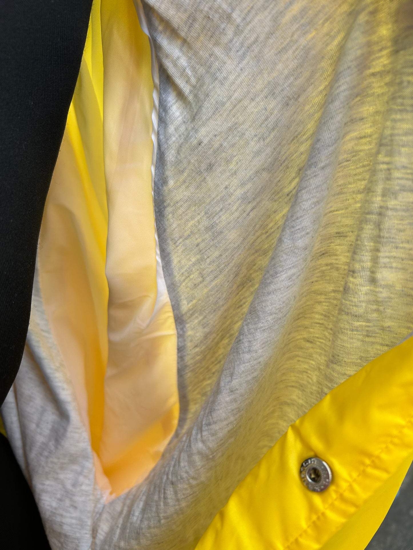 80s yellow waterproof jacket XL