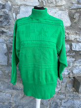 Load image into Gallery viewer, 80s green jumper uk 12-14
