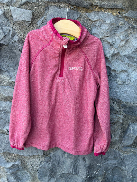 Red melange fleece  5-6y (110-116cm)