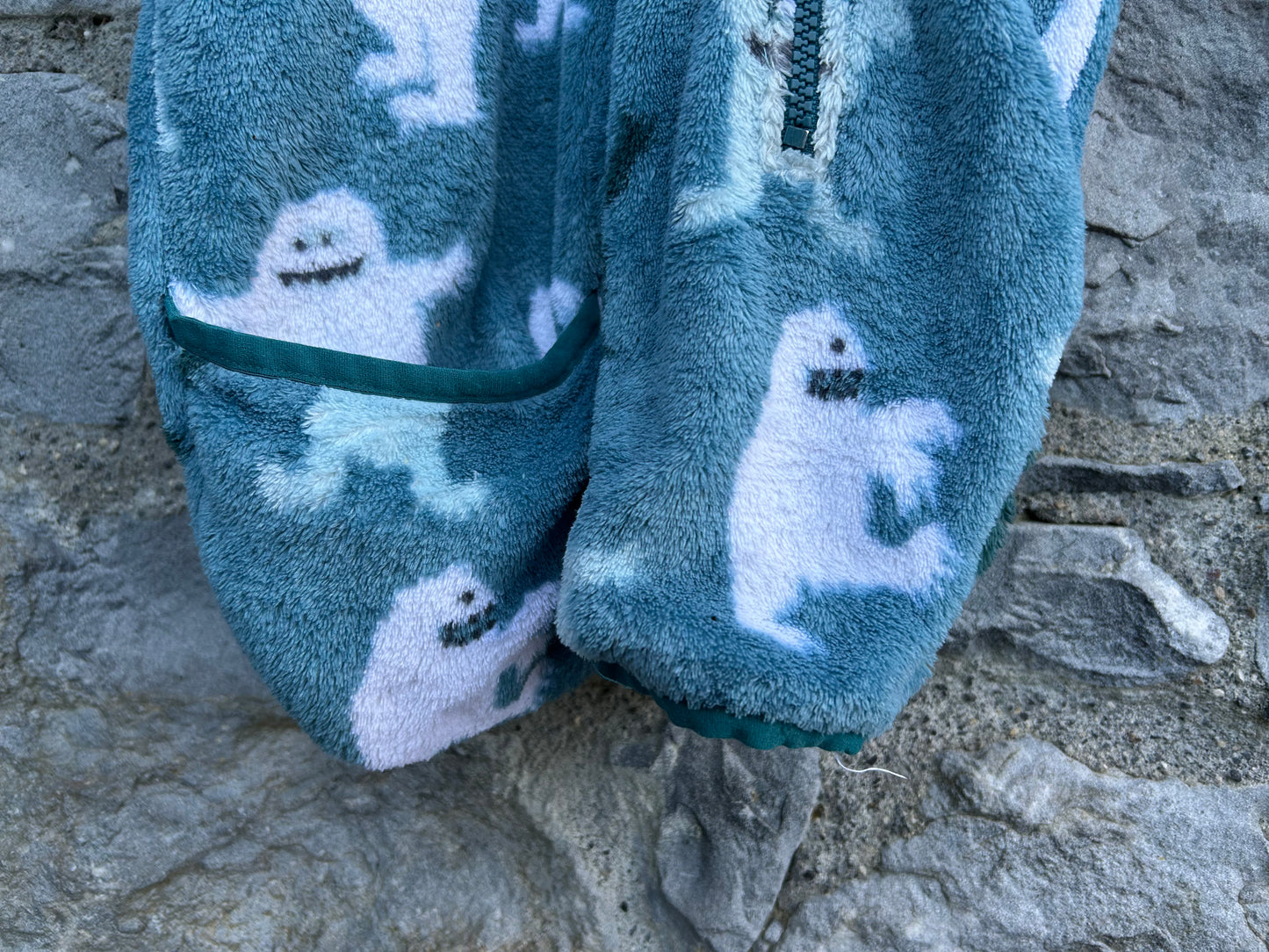 Yeti blue fluffy onesie  18-24m (86-92cm)