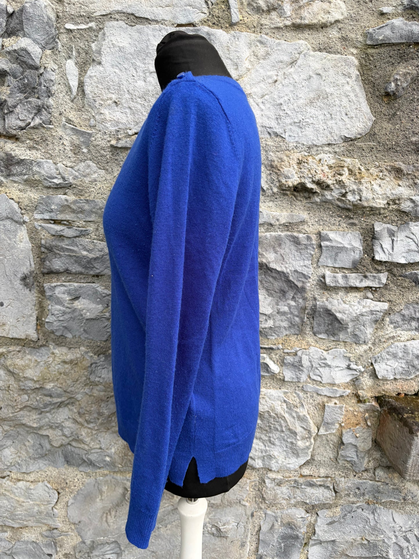 Blue extra fine merino jumper uk 8