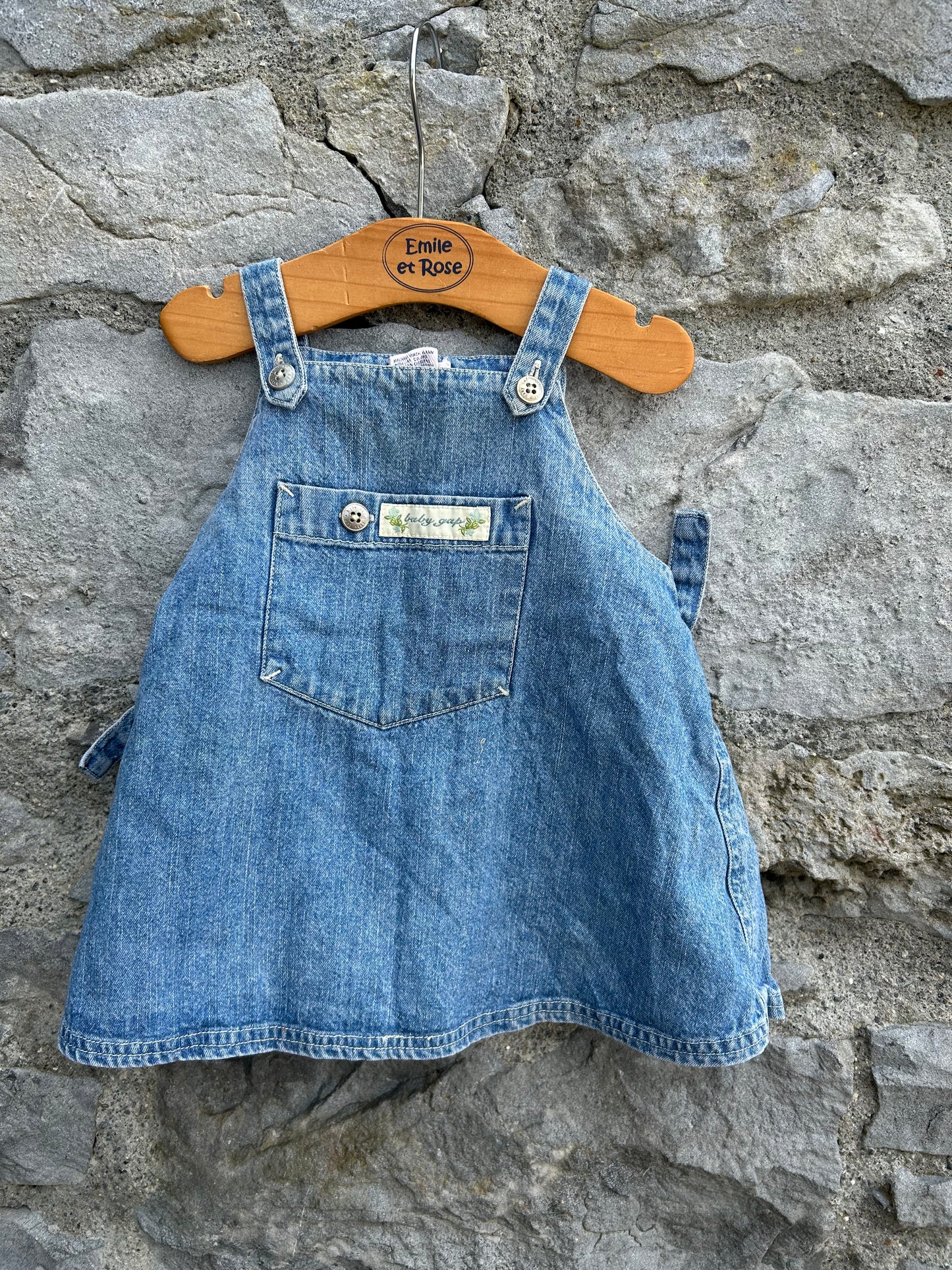 Y2K denim pinafore   3-6m (62-68cm)