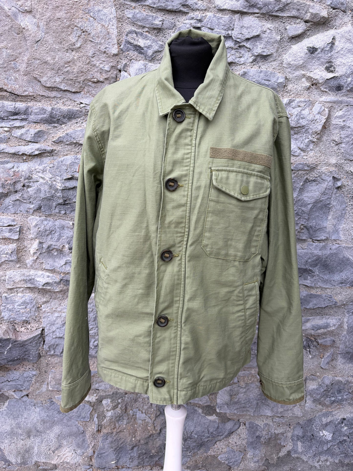 Olive green Field Deck Jacket Medium