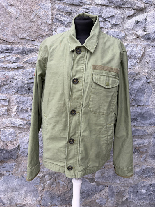 Olive green Field Deck Jacket Medium