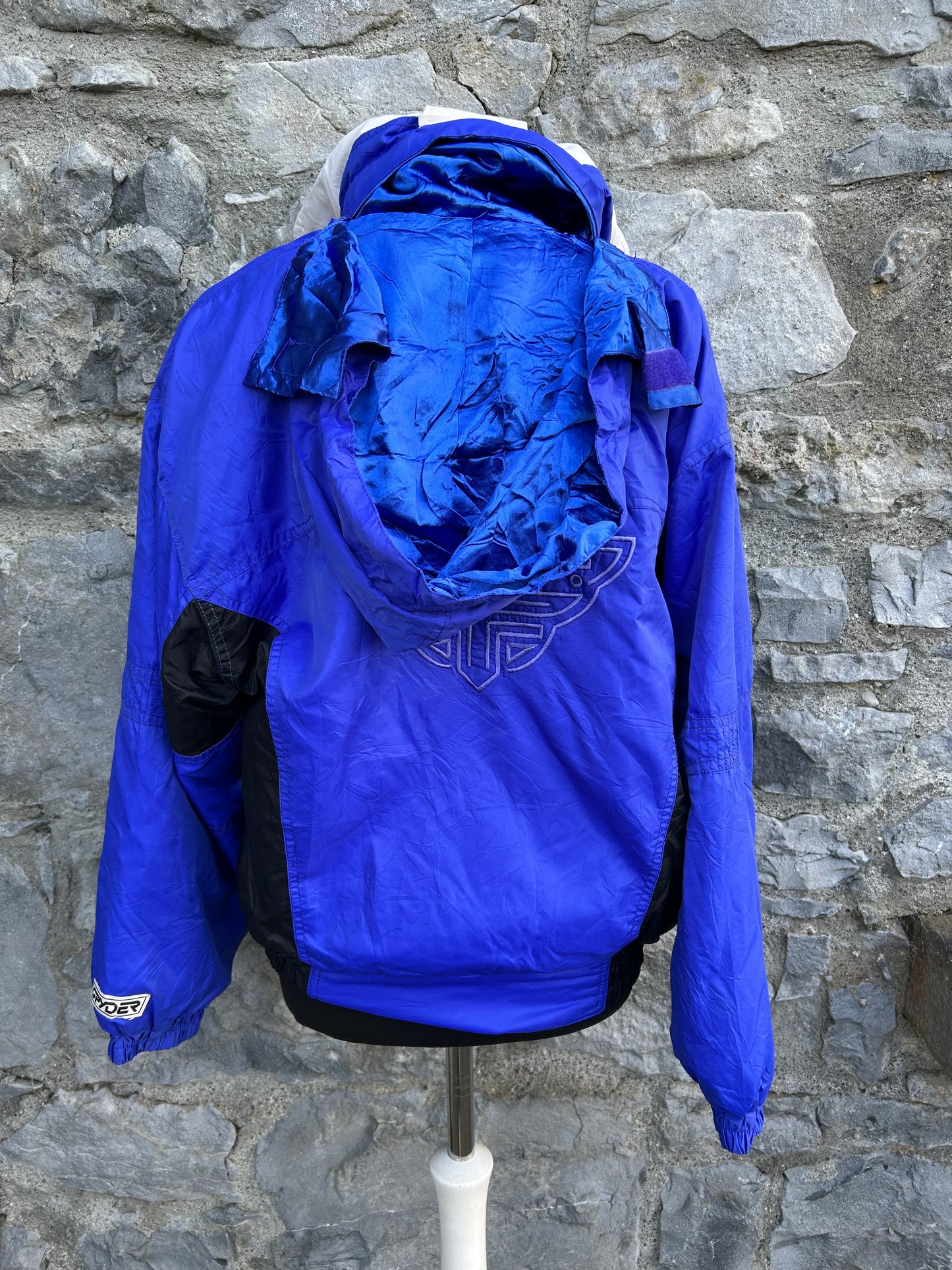 80s blue ski jacket uk 10