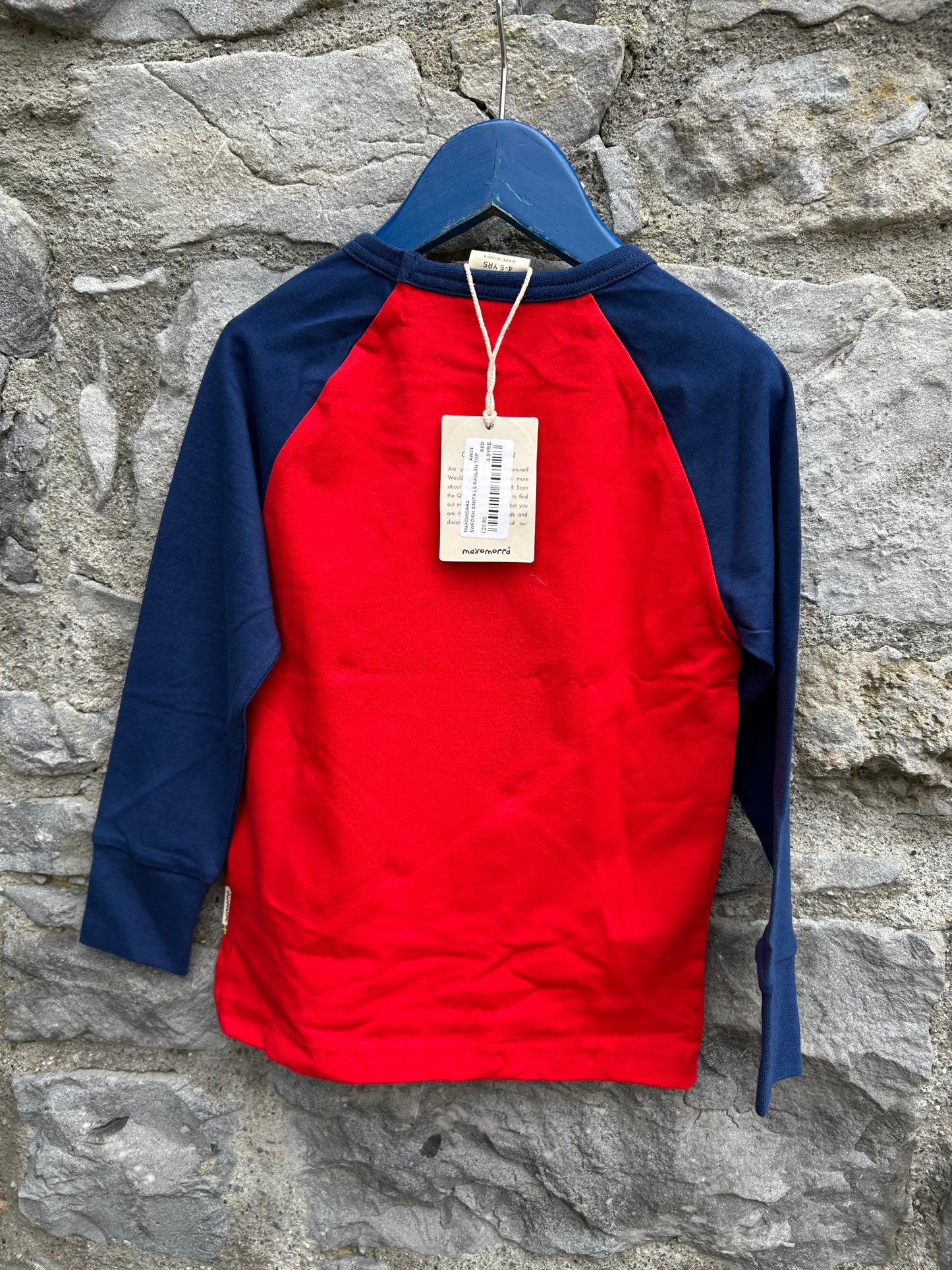 Raglan Swedish Santa Top  4-5y (104-110cm)