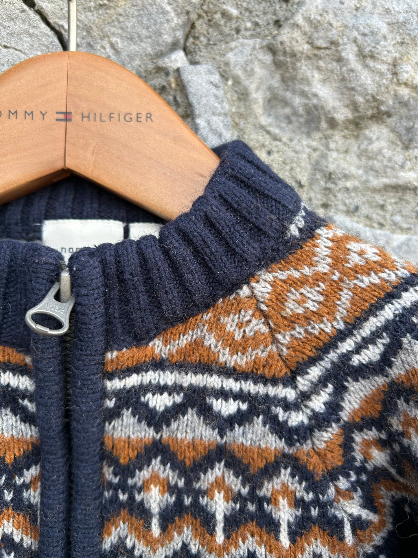 Norwegian style navy cardigan 9-12m (74-80cm)