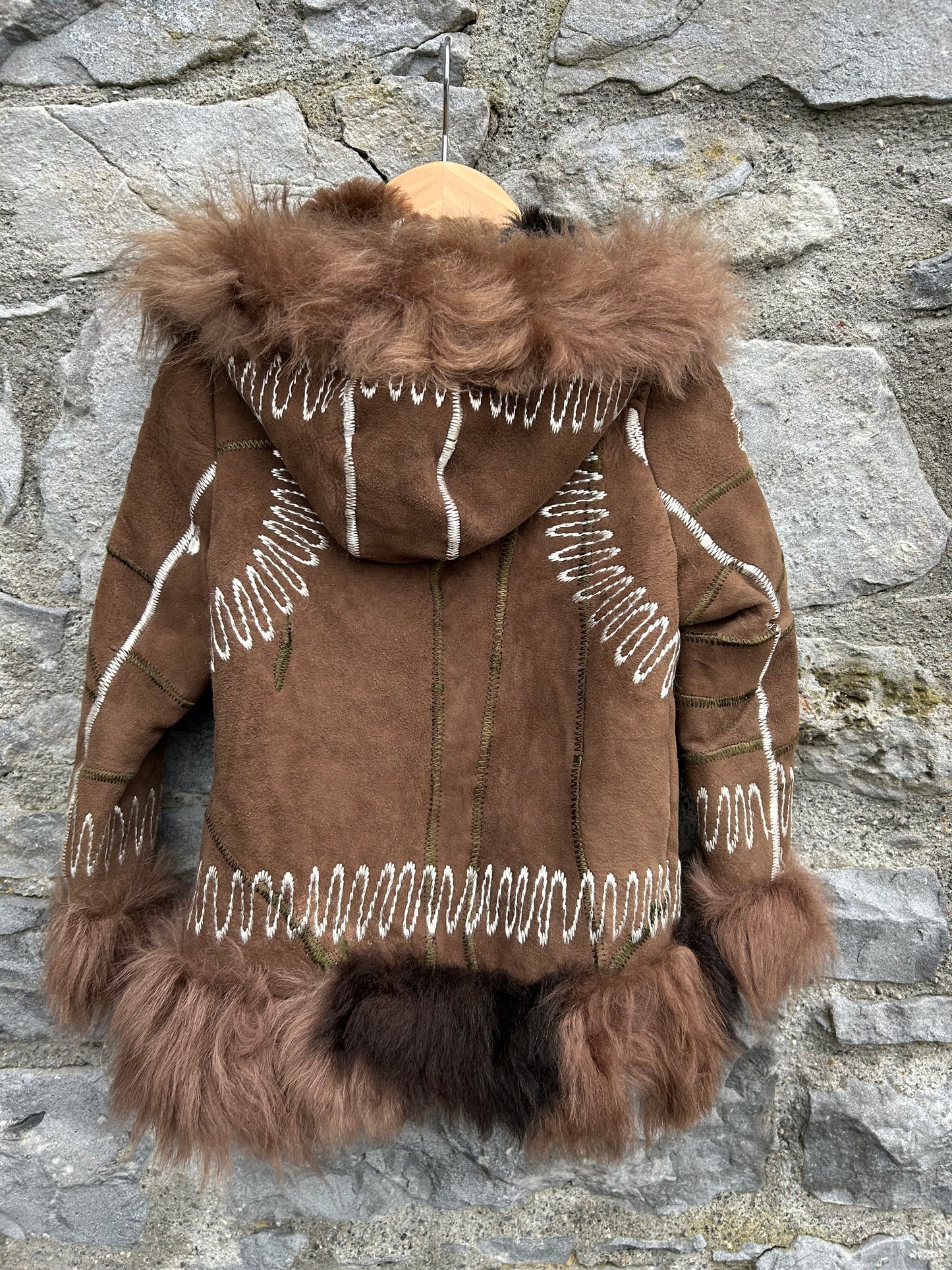 80s Afgan sheepskin coat  2-3y (92-98cm)