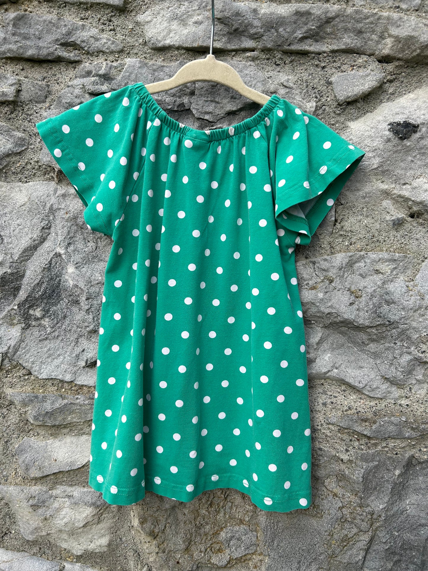 Pop polka dot green tunic  3-4y (98-104cm)
