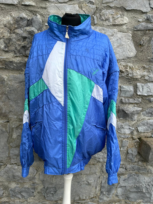 80s blue shell jacket   Large