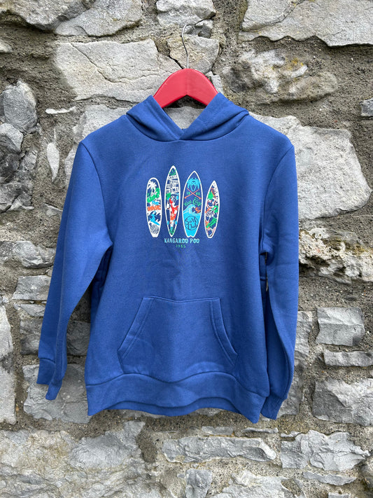 Surfing boards blue hoodie  7-8y (122-128cm)