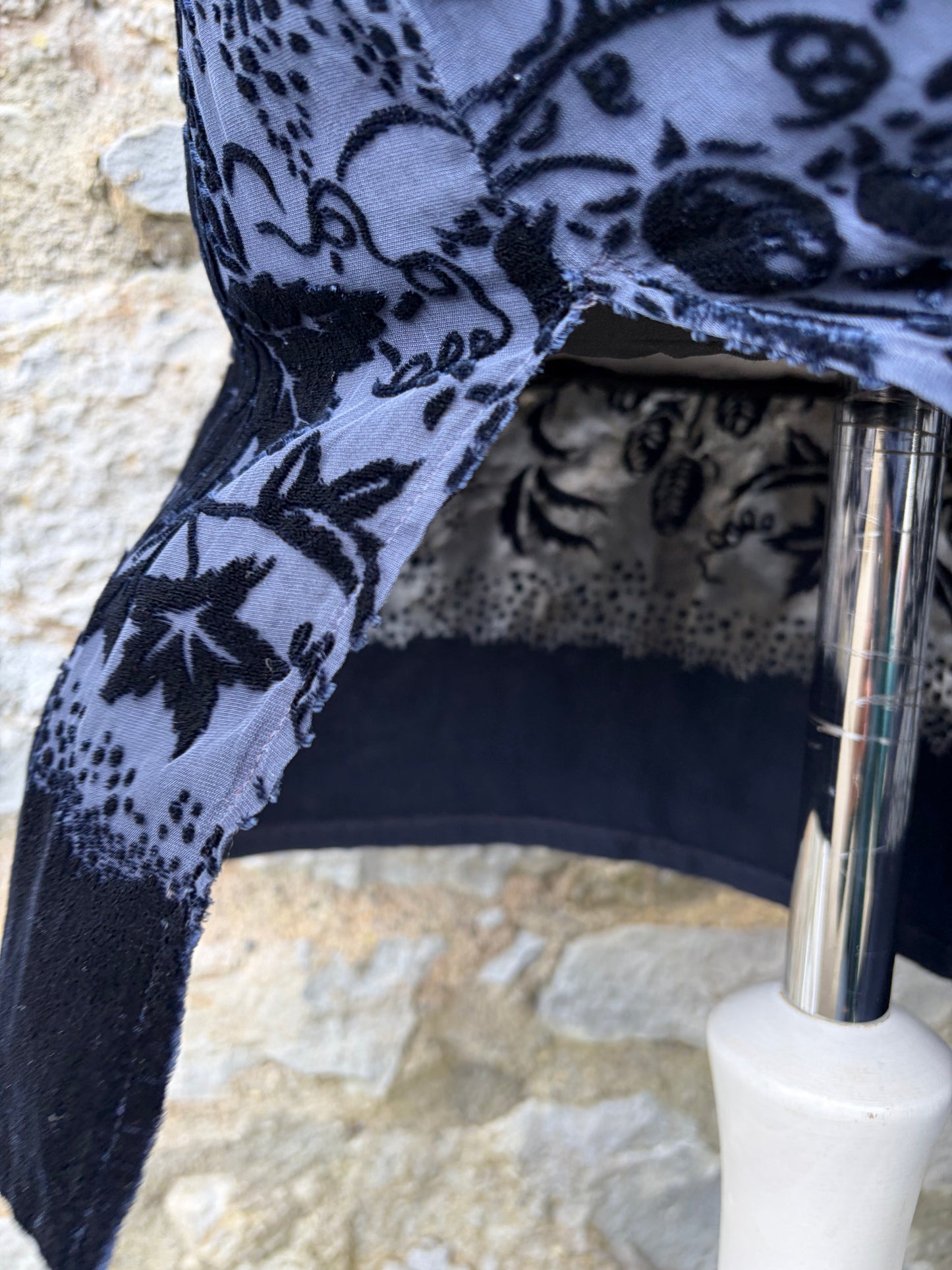 Navy sheer tunic uk 12-14