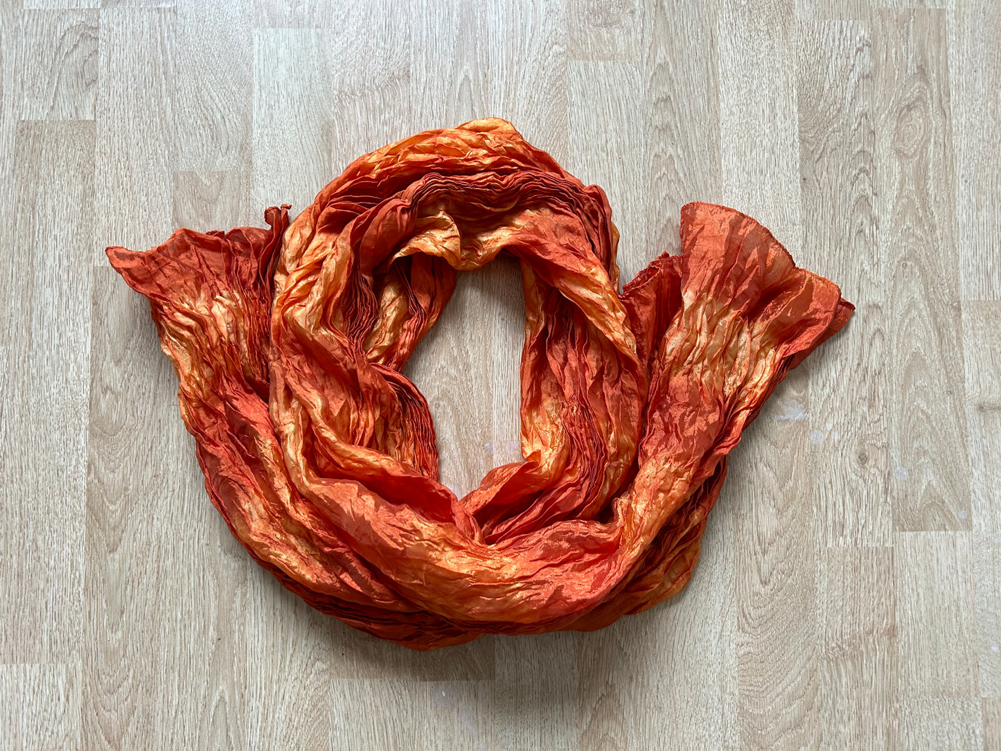 Orange ombre scarf