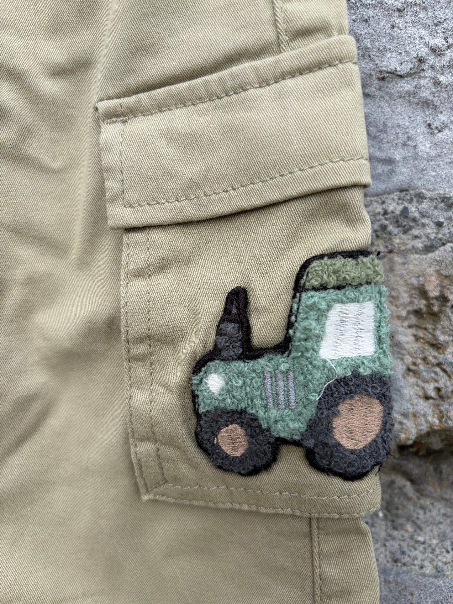Beige cargo pants  12-18m (80-86cm)