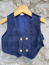 Load image into Gallery viewer, 80s cord&amp;velvet waistcoat  12-18m (80-86cm)
