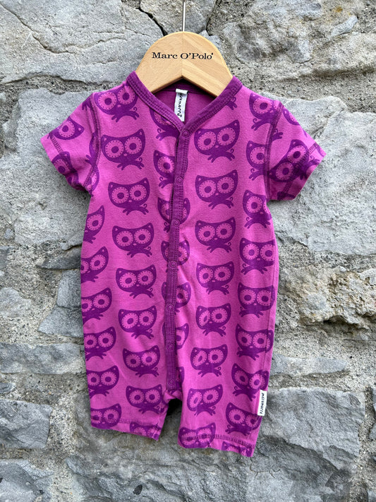 Pink cats rompers 3m (62cm)