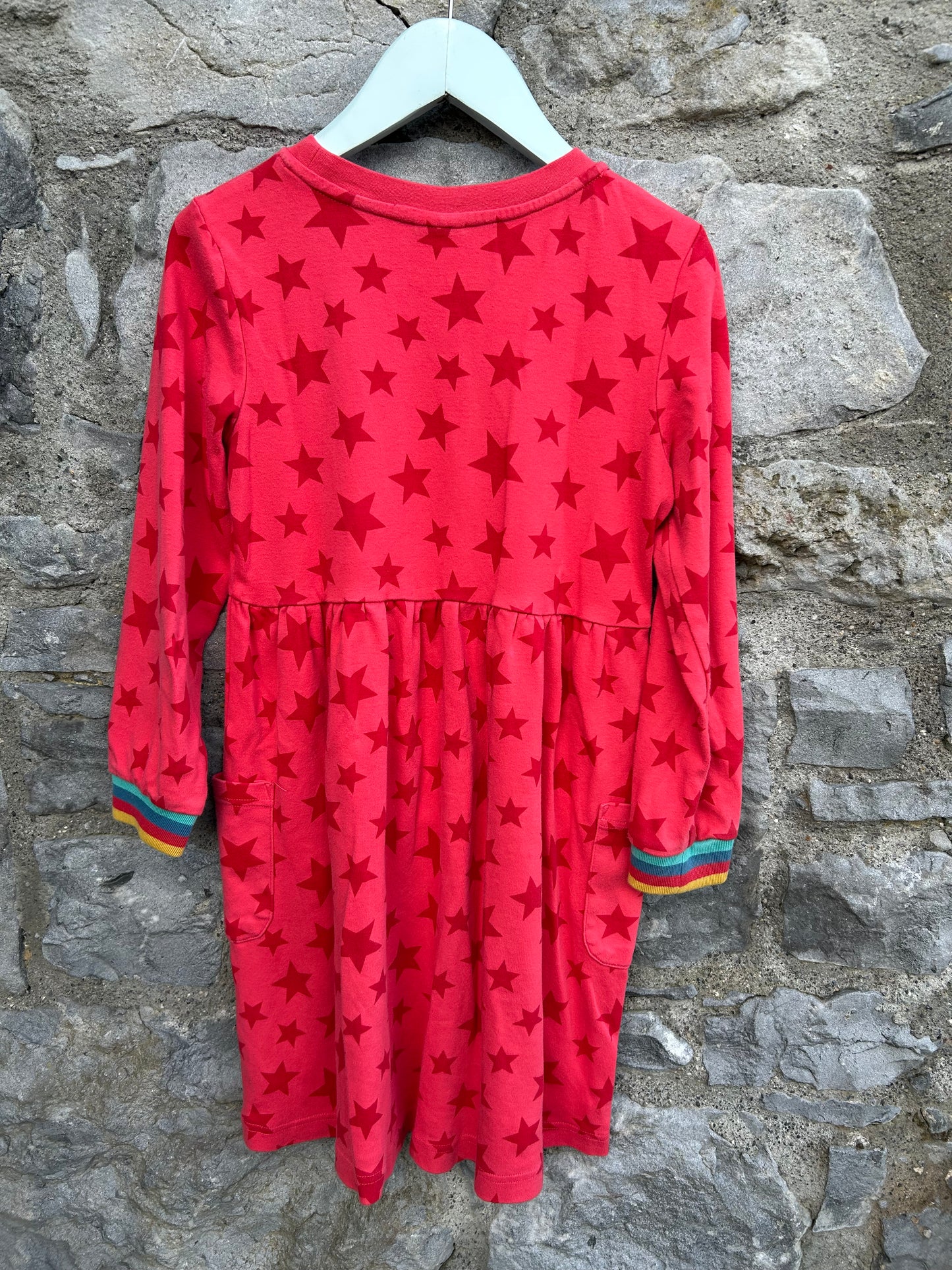 Pink stars dress 8-9y (128-134cm)
