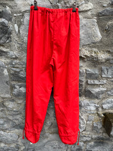 80s Red waterproof pants  13y (158cm)