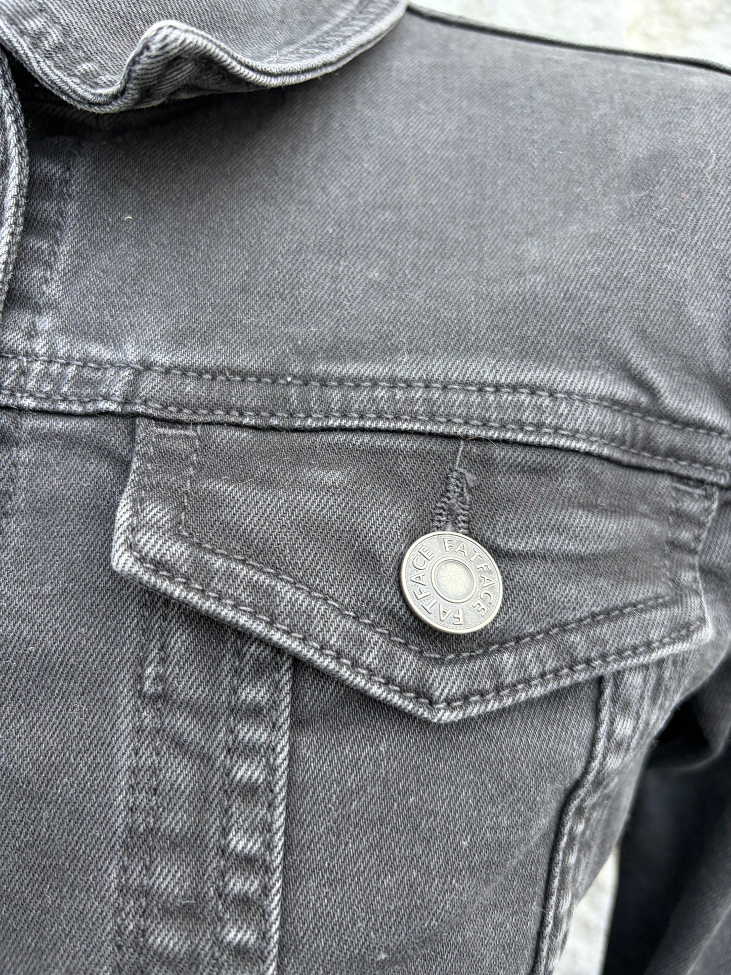 Grey denim jacket uk 6-8