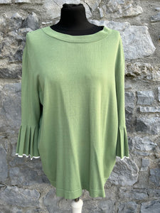 Green knitted top uk 14-16