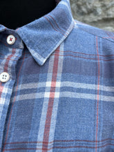 Load image into Gallery viewer, Blue check shirt uk 10-12
