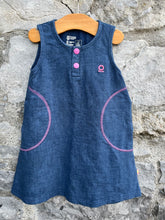 Load image into Gallery viewer, Navy pinafore   3y (98cm)
