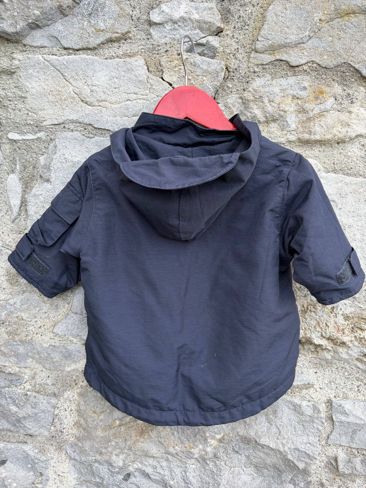 Y2K navy half zip jacket 3-6m (62-68cm)