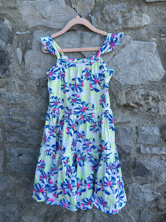 Tropical flowers dress   4-5y (104-110cm)