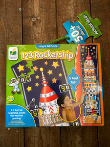 123 rocket ship jigsaw