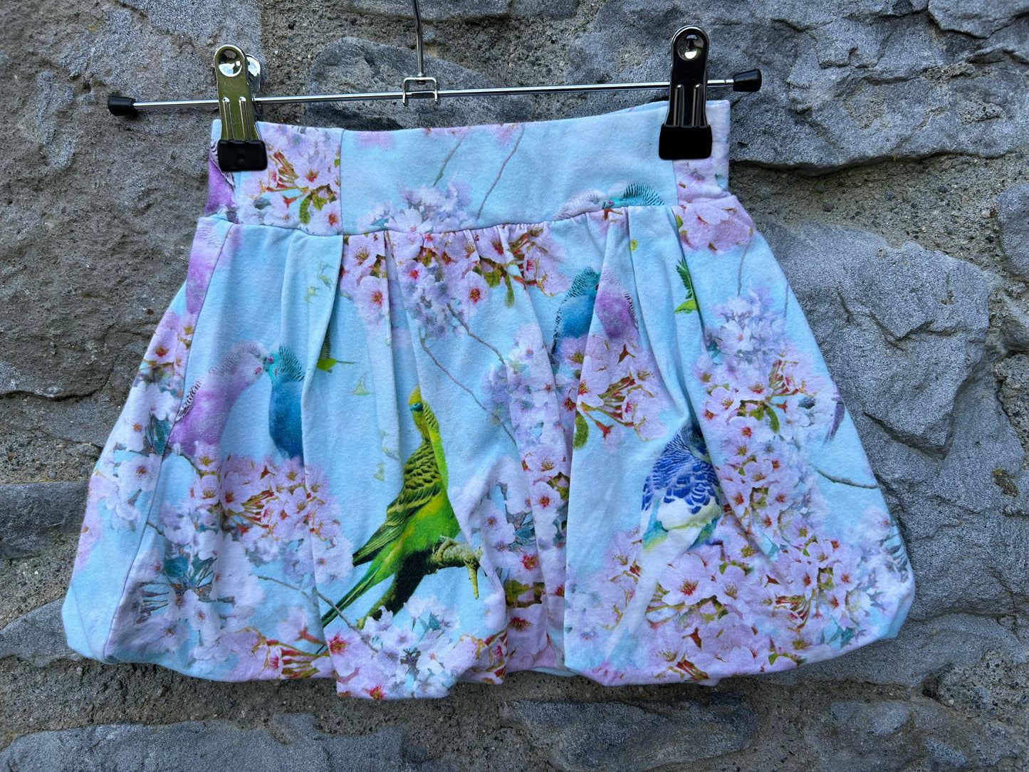 Parrots&blooming tree skirt   4-5y (104-110cm)