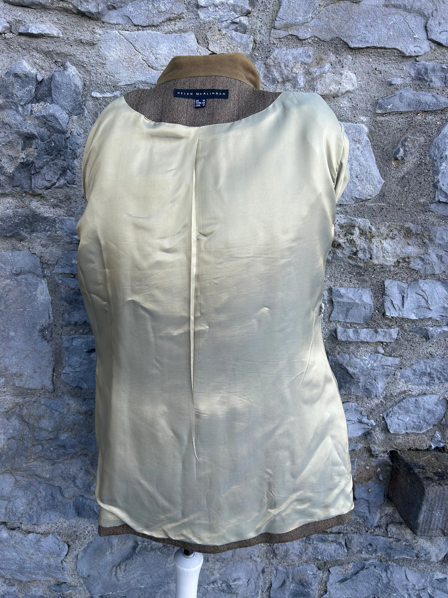 Brown tweed blazer uk 14