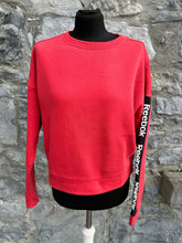 Load image into Gallery viewer, RBK cropped red sweatshirt uk 8-10
