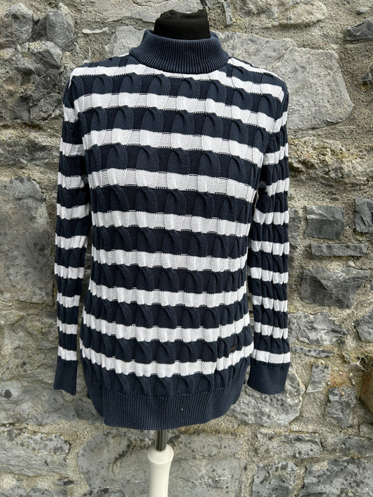 Y2K stripy cable jumper  uk 10-12