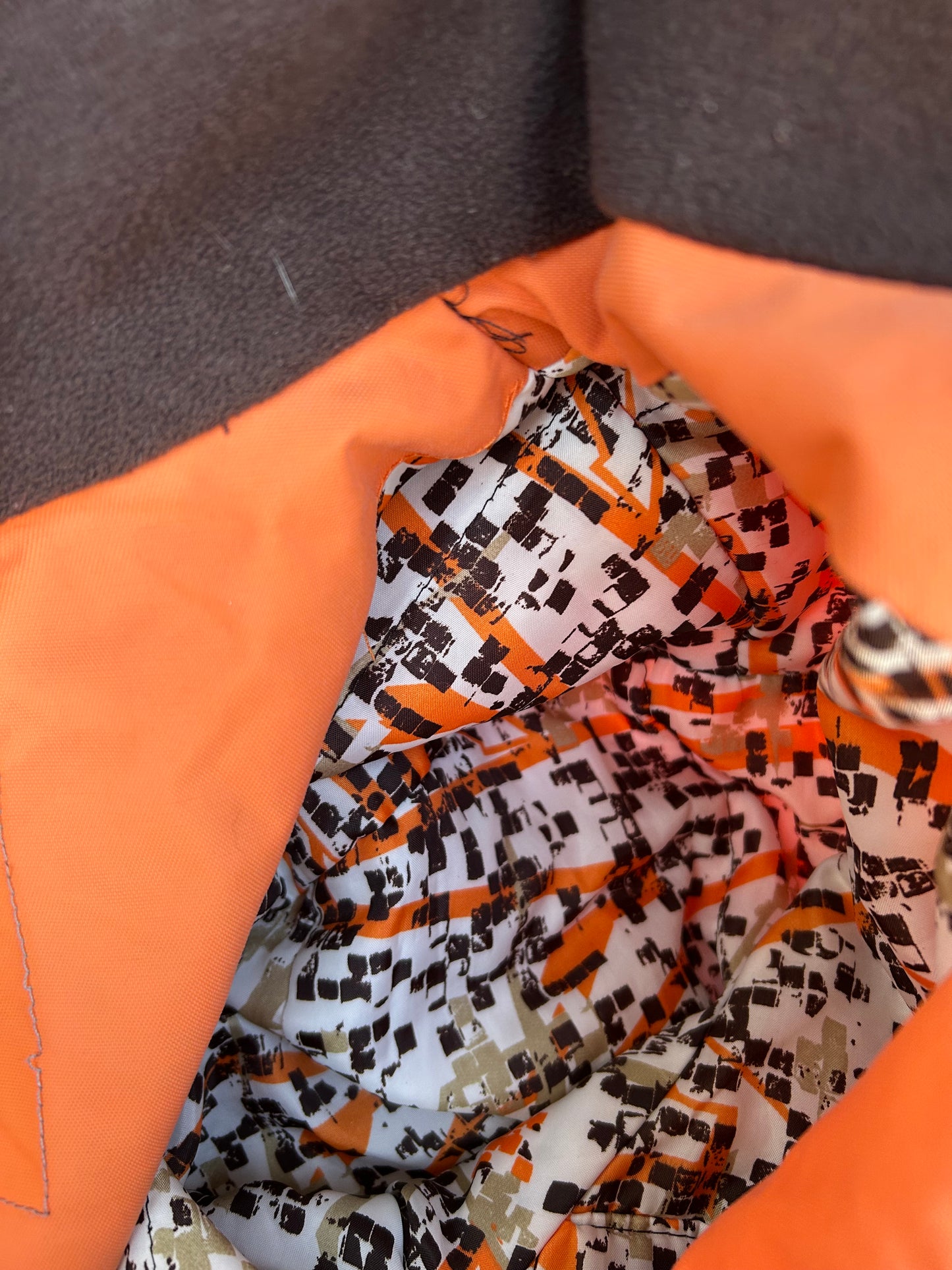 90s orange half zip jacket Medium