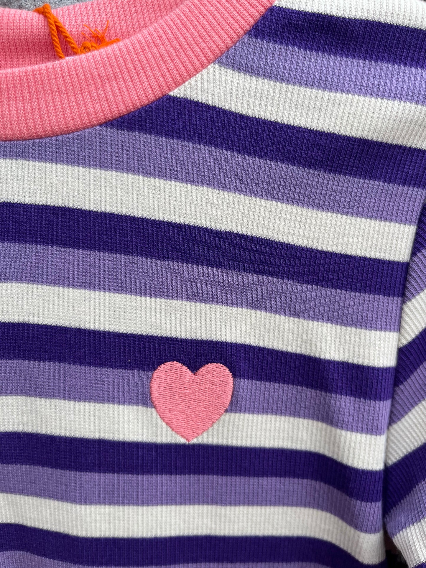 Heliotrope Stripes School Dress  5y (110cm)